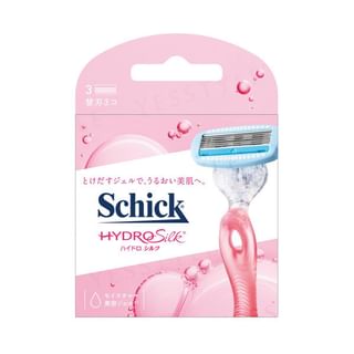 Cartouche de lame de rasage Hydrosilk Schick Japon, 3 pièces