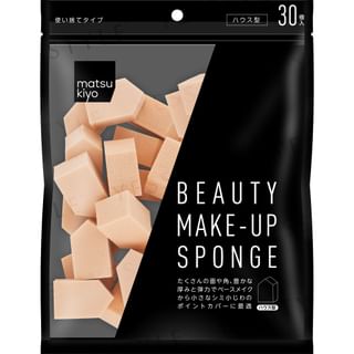 Éponge de maquillage Matsukiyo Maison Beauté (30 pièces)