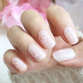 Autocollant pour manucure Lunacaca Sakura Amblight - 24 pièces