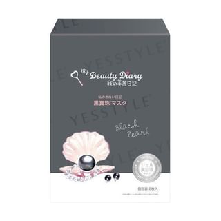Máscara facial de perla negra My Beauty Diary, 8 unidades