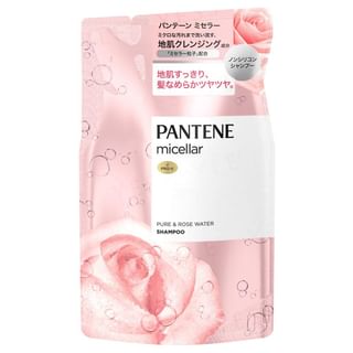 Champú Pantene Japón Micelar de Agua de Rosa y Rosa - Recarga de 350 ml