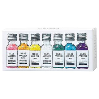 Set de sel de bain G.P.CREATE - 7 couleurs, 25g chacune