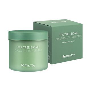 Farmstay Tea Tree Biome Calming Toner Pads, 140ml