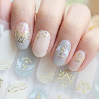 Autocollant pour ongles Lunacaca Constellation Libra