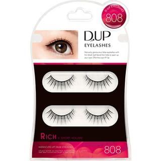 D-up Rique en Pestañas 808 - Par de Pestañas Postizas (Tamaño: 808, Color: Variado, Capacidad: 2 pares)
