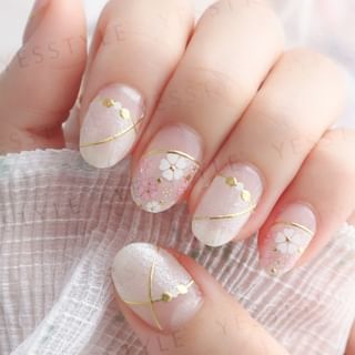 Autocollant pour ongles Lunacaca Sakura - 24 pièces