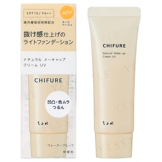 CHIFURE Natural Make-Up Cream SPF 19 PA++ Nude Beige, 30g