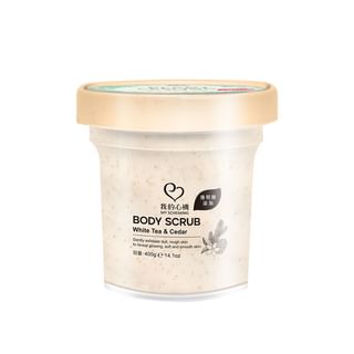 Exfoliante corporal My Scheming de té blanco y cedro 400g