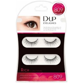 Cimas para ojos D-up 809 Rico (Negro, Tamaño: 2 pares)