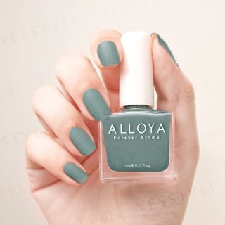 Laca de uñas natural a base acuosa ALLOYA - 160 Verde Ceñido, 10ml