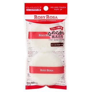 Chantilly - Esponja de terciopelo Rosy Rosa (juego de 2 unidades)
