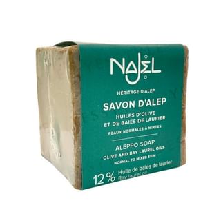 Jabón de Alepo Najel con 12% Aceite de Laurel, 200g