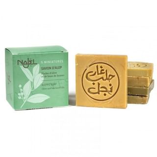 Jabones de Alepo Najel, barras mini de 20g x 5