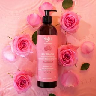 Jabón de Alepo líquido Najel con agua de rosa de Damasco orgánica, 500ml