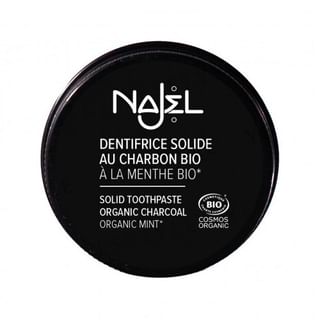 Najel Solid Toothpaste with Organic Charcoal & Mint, 33g