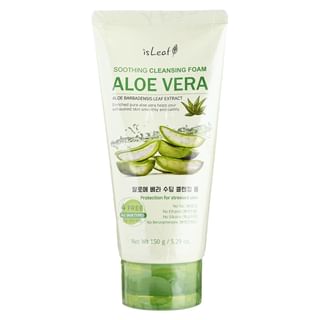 Espuma limpiadora calmante de aloe vera isLeaf 150g