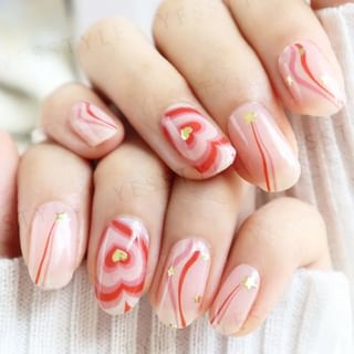 Autocollant pour ongles Lunacaca cœur rouge mystique