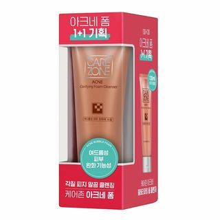 Set de 2 piezas de limpiador en espuma clarificante para el acné CAREZONE (130 ml cada uno)