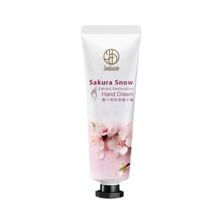 Jourdeness Jenduoste Sakura Snow Extract Restorative Hand Cream, 30ml