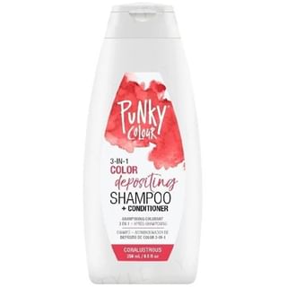 Punky Colour 3-in-1 Color Depositing Shampoo + Conditioner, Coralustrous, 250ml