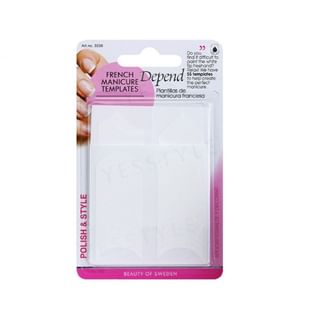 Plantillas de manicura francesa Depend Cosmetic, 55 unidades