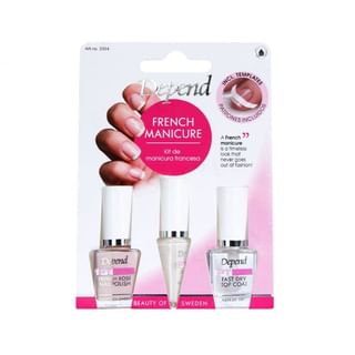 Kit de Manicura Francesa Depend Cosmetic (3 Piezas)