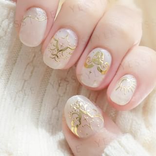 Autocollant pour ongles Lunacaca de la constellation Aries (24 pièces)