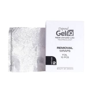 Compresas para la eliminación de gel IQ de Depend Cosmetic