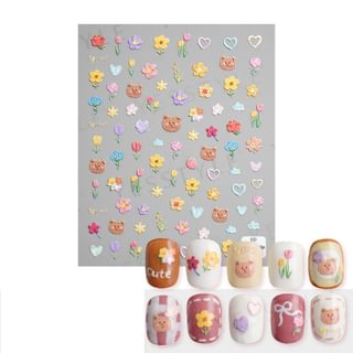 Calcomanías de uñas MEKO - Diseño grabado