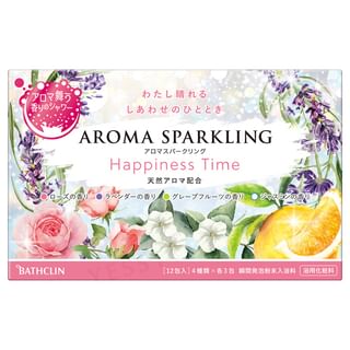 BATHCLIN 12-Piece Bath Salt Set: Aroma Sparkling Happiness Time