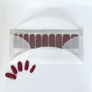 NAIL n THINGS - N11 - Calcomanías de Uñas Autoadhesivas de Esmaltado de Manzana Caramelizada, 1 Juego