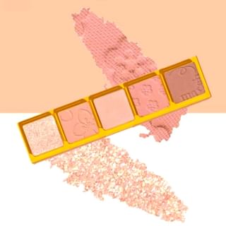 Paleta de sombras de ojos de 5 colores COLOR SCHOOL - Leche de nuez #04