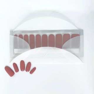 NAIL n THINGS - N10 - Pegatinas de esmalte de uñas autoadhesivas (Café Leche), 20 unidades