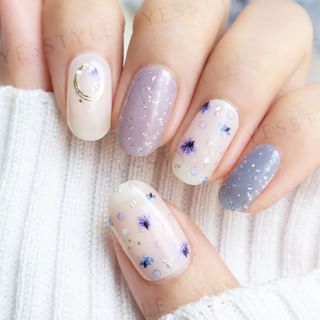 Autocollant pour ongles Lunacaca - Larmes (24 pièces)
