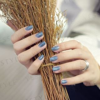 Laca de uñas gel Alloya con efecto gato - Azul (10 ml)