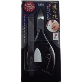 Jeu de coupe-ongles et de lime en acier inoxydable Green Bell