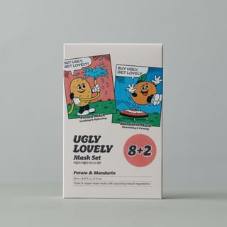 Set de mascaras UGLY LOVELY de papa y mandarina (23 ml x 10 hojas)