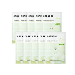 Kit de Mascarilla Pura de Aguacate COSNORI - 24 ml x 10 hojas