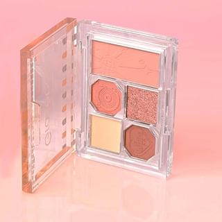 Gracebabi 2-in-1 Eyeshadow & Cheek Palette, Pink #01