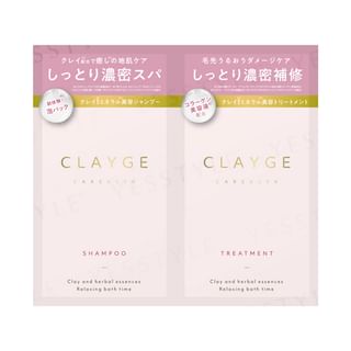CLAYGE Care & Spa Clay SR Moist Shampoo & Hair Treatment Trial Kit (10ml x 2)