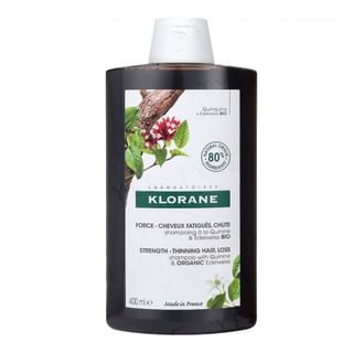 Champú fortalecedor Klorane con quina y edelweiss orgánico, 400 ml