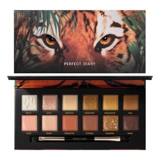 Paleta de sombras para ojos PERFECT DIARY Explorer - Tigre #02, 14g