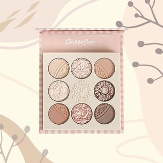 Cheerflor - Garden Magic Circle Eyeshadow Palette, Cream Apricot (CFR969)