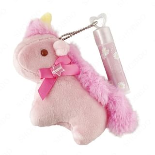 Ensemble Shobido Licorne Sucrée en Peluche et Baume à Lèvres