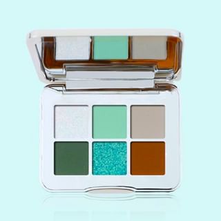 Paleta de sombras de ojos SHEDELLA Future Tech 6 colores - SpaceGreen #FT01
