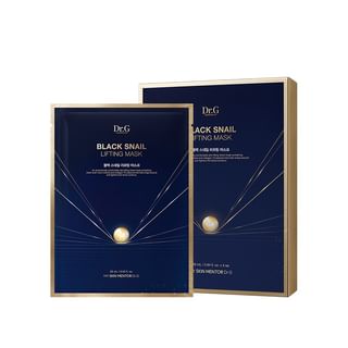 Set de Mascarillas Elevadoras Dr.G con Extracto de Escargot Negro, 5 Hojas x 28 ml