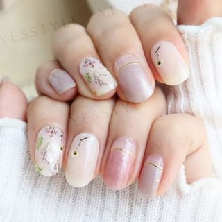 Autocollant pour vernis à ongles Lunacaca Fleurs Souvenirs (24 pièces)