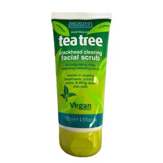 Beauty Formulas Tea Tree Blackhead Clearing Facial Scrub 150ml