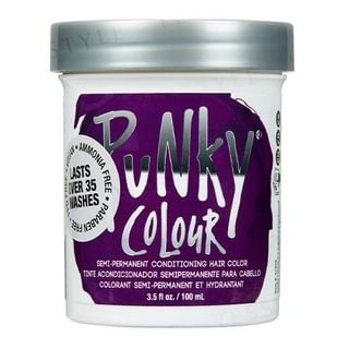 Punky Colour Purple Semi-Permanent Conditioning Hair Color, 100ml