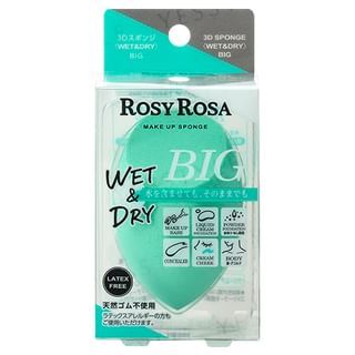 Esponja 3D Chantilly Húmeda y Seca, Rosy Rosa (Tamaño Grande)